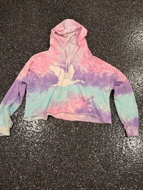 Colortone Cropped Tye Dye Medium Seagull Wawa Women’s Hoodie Wawa